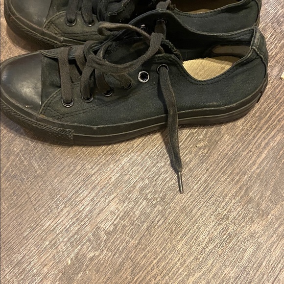 Converse Men's Black Canvas Sneakers - Picture 5 of 6